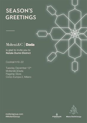 Cocktail party per l’evento Natale durini design district 2017