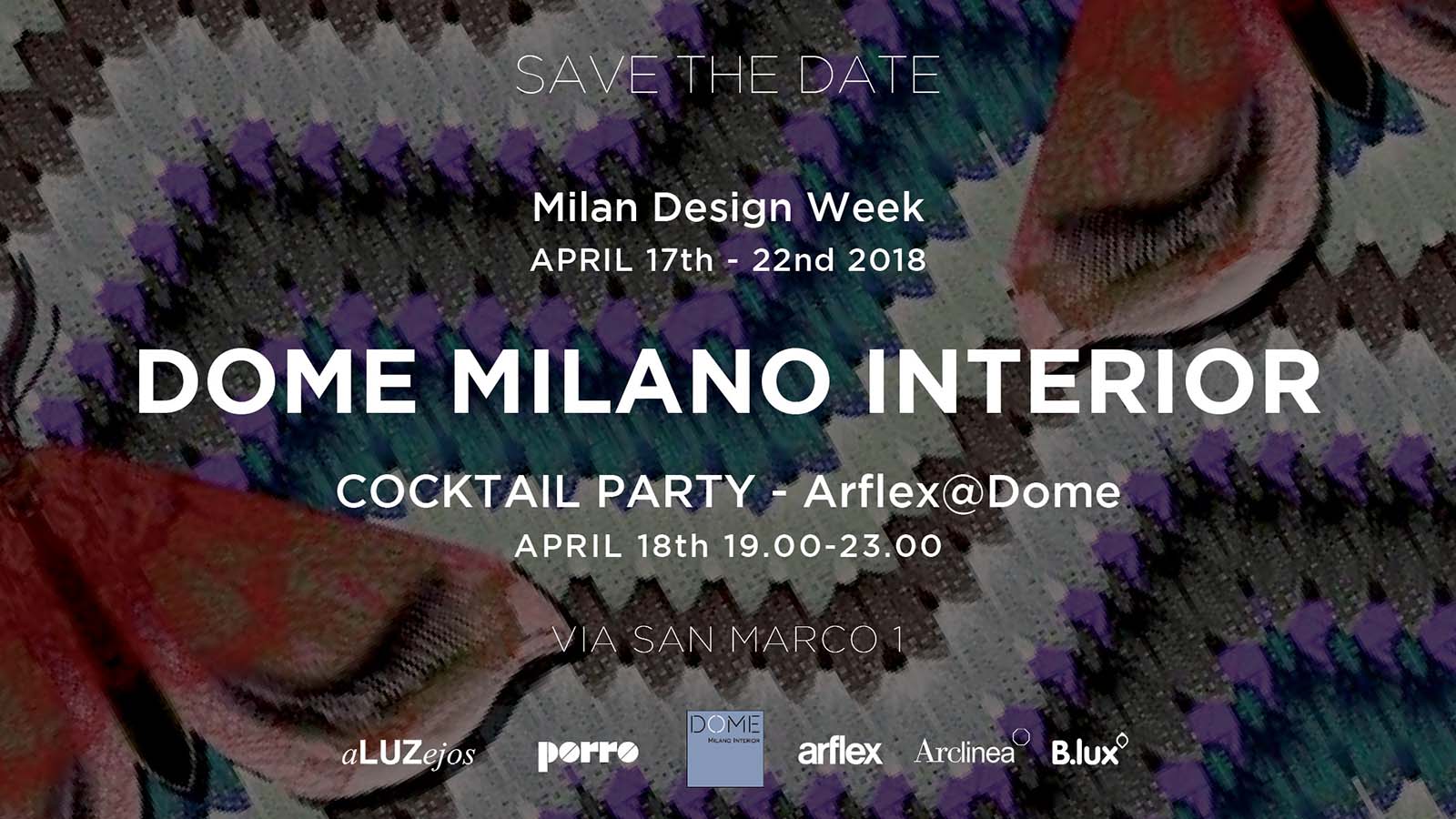 Milan design week 2018 event arflex sofa dome milano interior b.lux porro ivano redaelli arclinea 