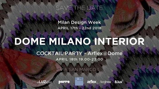 Milan design week 2018 event arflex sofa dome milano interior b.lux porro aluzejos arclinea 